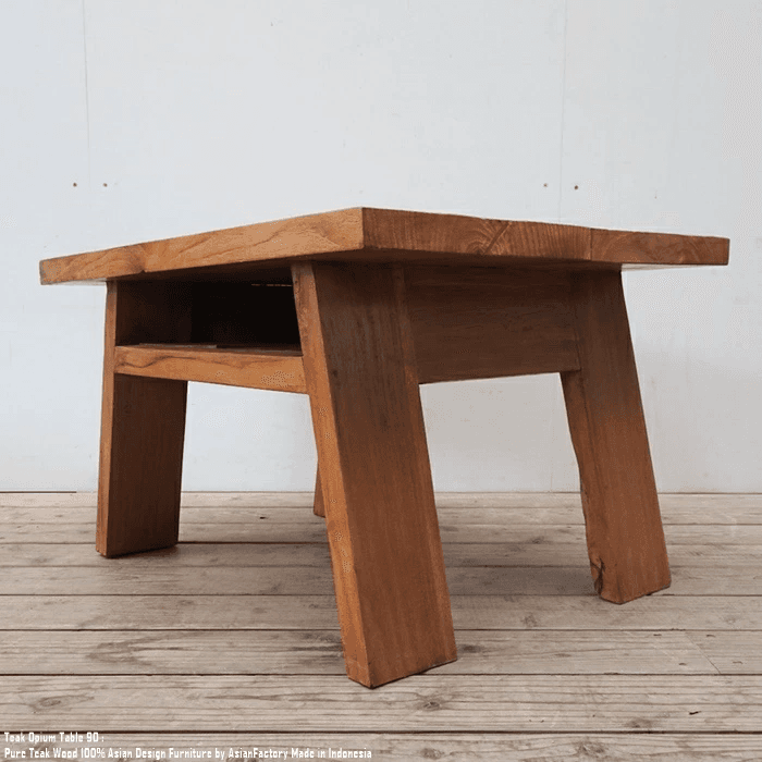 一点物 オールドチーク アンティークテーブル 幅76cm 奥行60cm 高さ46cm 無垢材 勉強机 文机 飾り台 | 10枚目