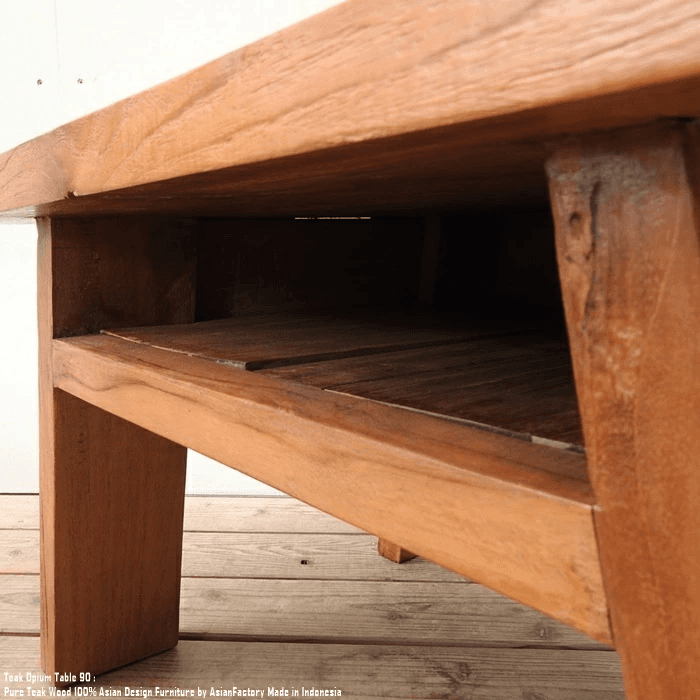 一点物 オールドチーク アンティークテーブル 幅76cm 奥行60cm 高さ46cm 無垢材 勉強机 文机 飾り台 | 11枚目