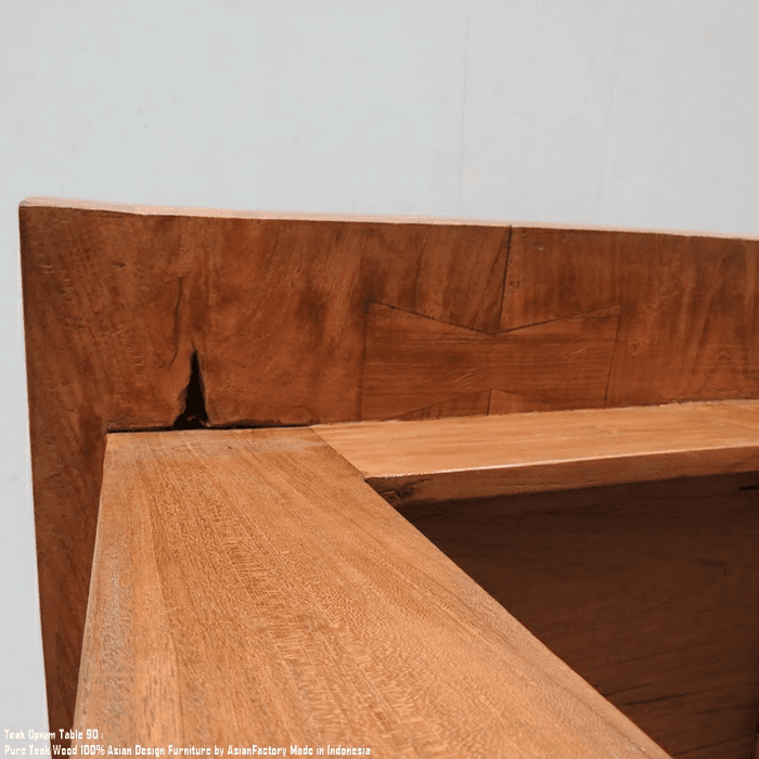 一点物 オールドチーク アンティークテーブル 幅76cm 奥行60cm 高さ46cm 無垢材 勉強机 文机 飾り台 | 16枚目