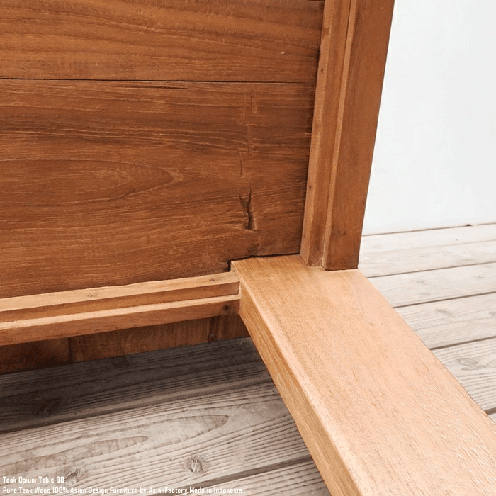 一点物 オールドチーク アンティークテーブル 幅76cm 奥行60cm 高さ46cm 無垢材 勉強机 文机 飾り台 | 18枚目