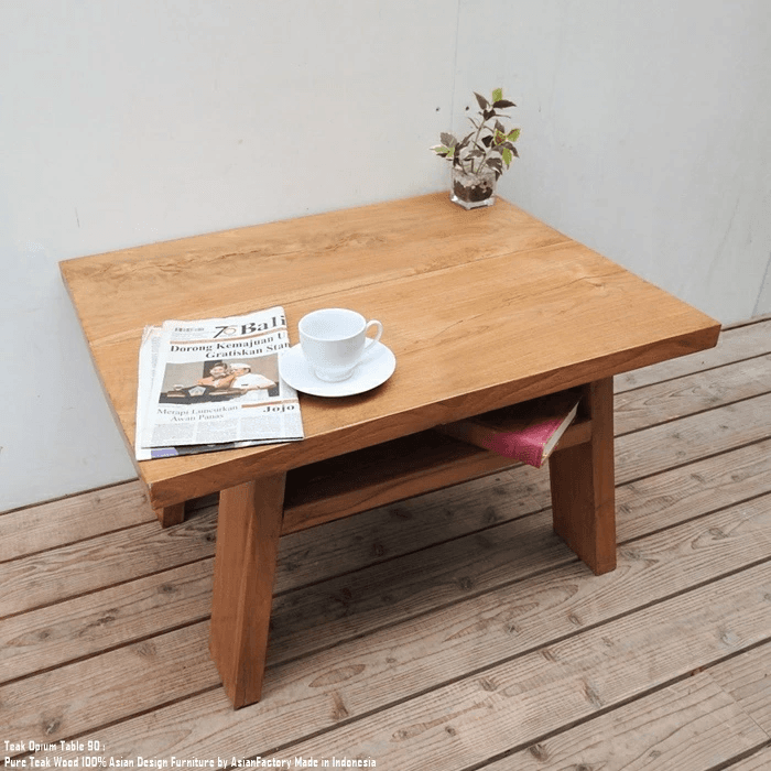 一点物 オールドチーク アンティークテーブル 幅76cm 奥行60cm 高さ46cm 無垢材 勉強机 文机 飾り台 | 2枚目