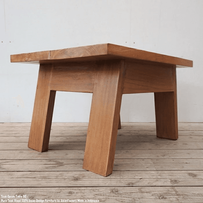 一点物 オールドチーク アンティークテーブル 幅76cm 奥行60cm 高さ46cm 無垢材 勉強机 文机 飾り台 | 8枚目